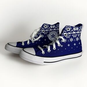 Converse Chuck Taylor All Star Fair Isle Snowflake Sweater High-Tops Women's 7.5